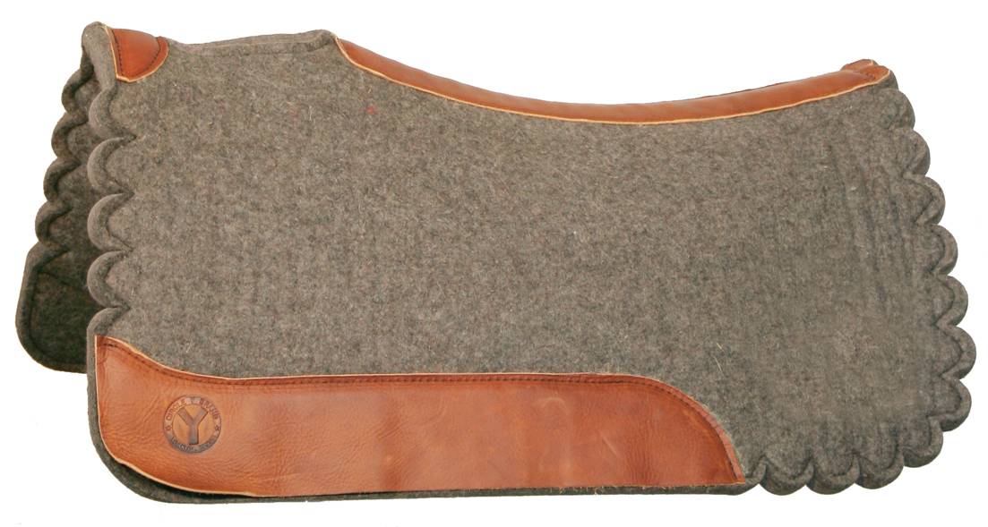 5-707593 Circle Y Scalloped Square Western Wool Pad sku 5-707593