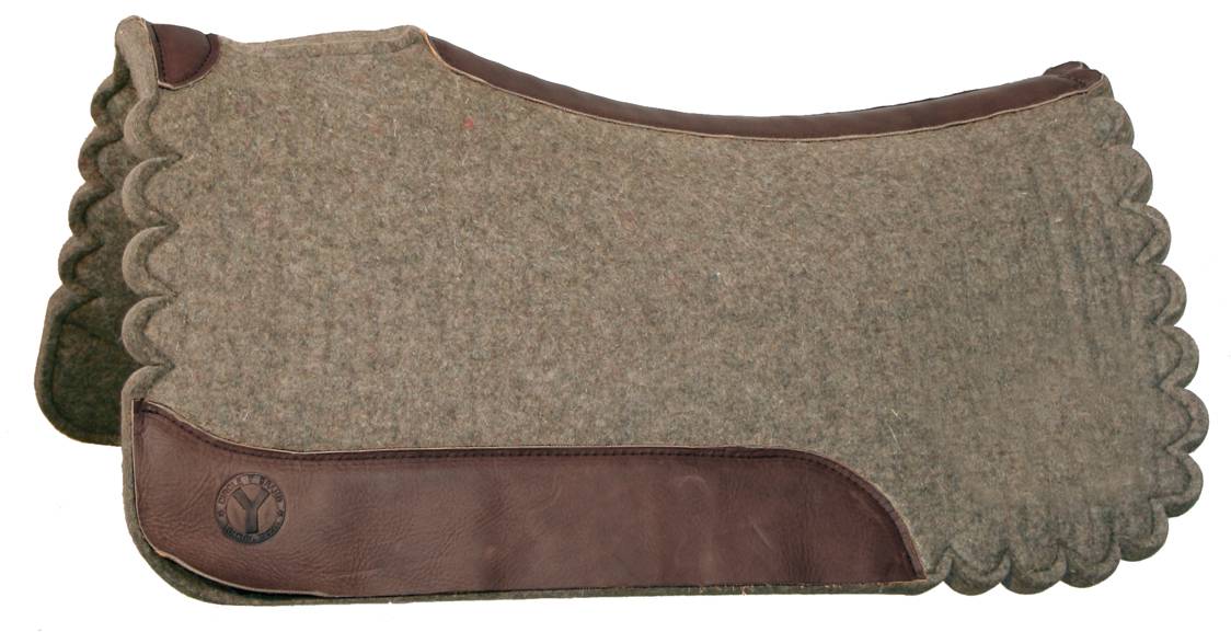 5-707567 Circle Y Scalloped Square Western Wool Pad sku 5-707567