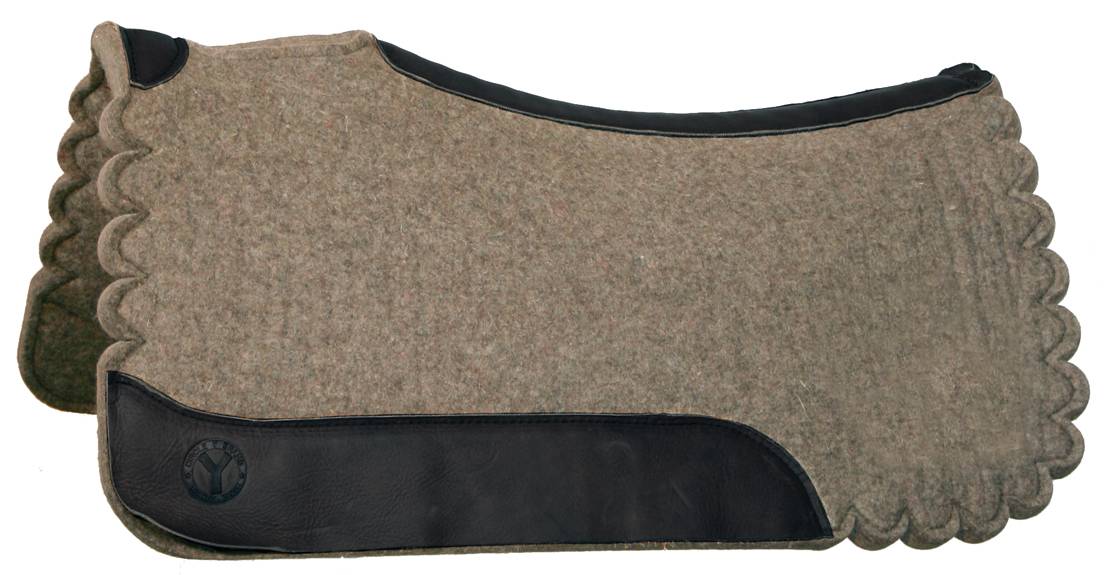 Circle Y Scalloped Square Western Wool Pad