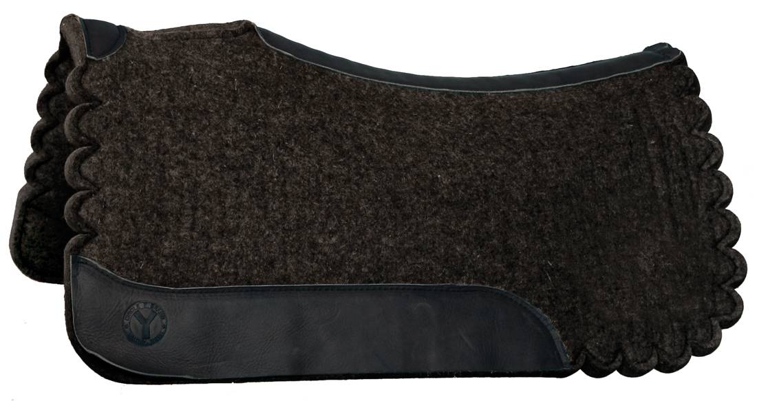 Circle Y Scalloped Square Western Wool Pad