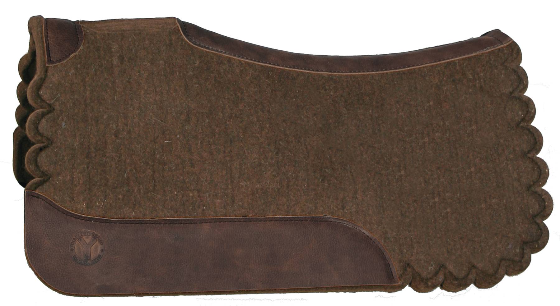 Circle Y Scalloped Square Western Wool Pad