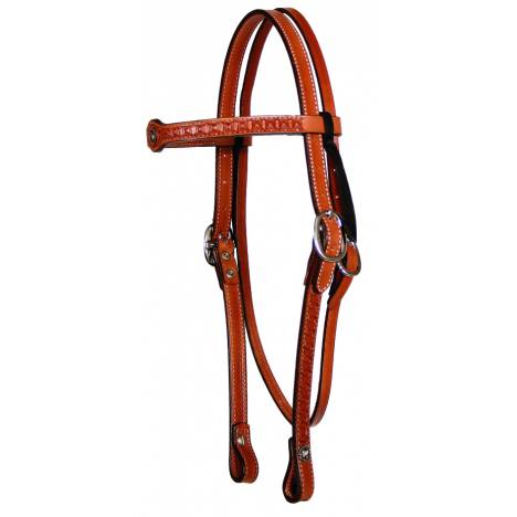 Circle Y Old West Tooled Browband Headstall