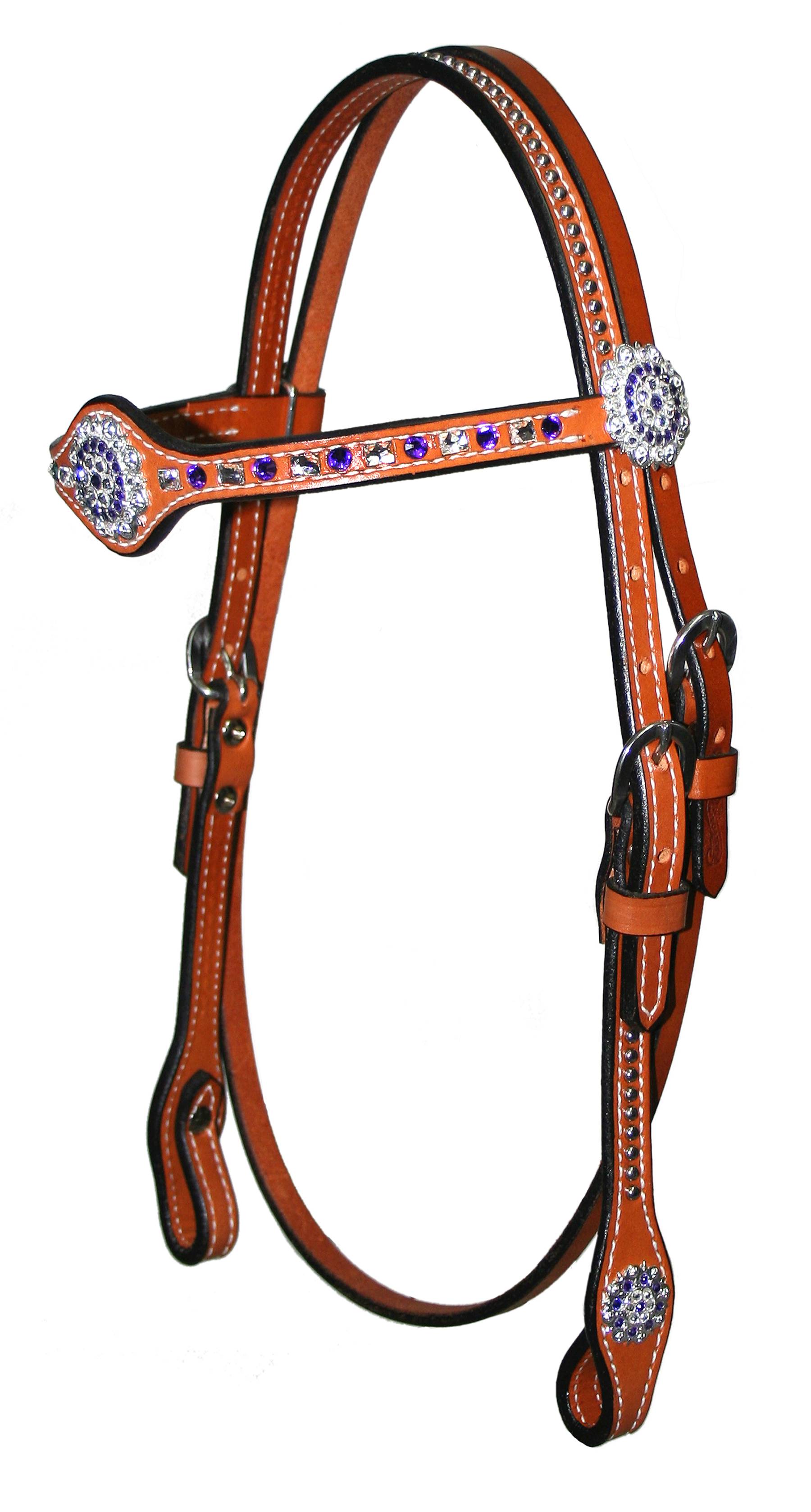 5-708169 Circle Y Crystals/Spot Browband Headstall sku 5-708169