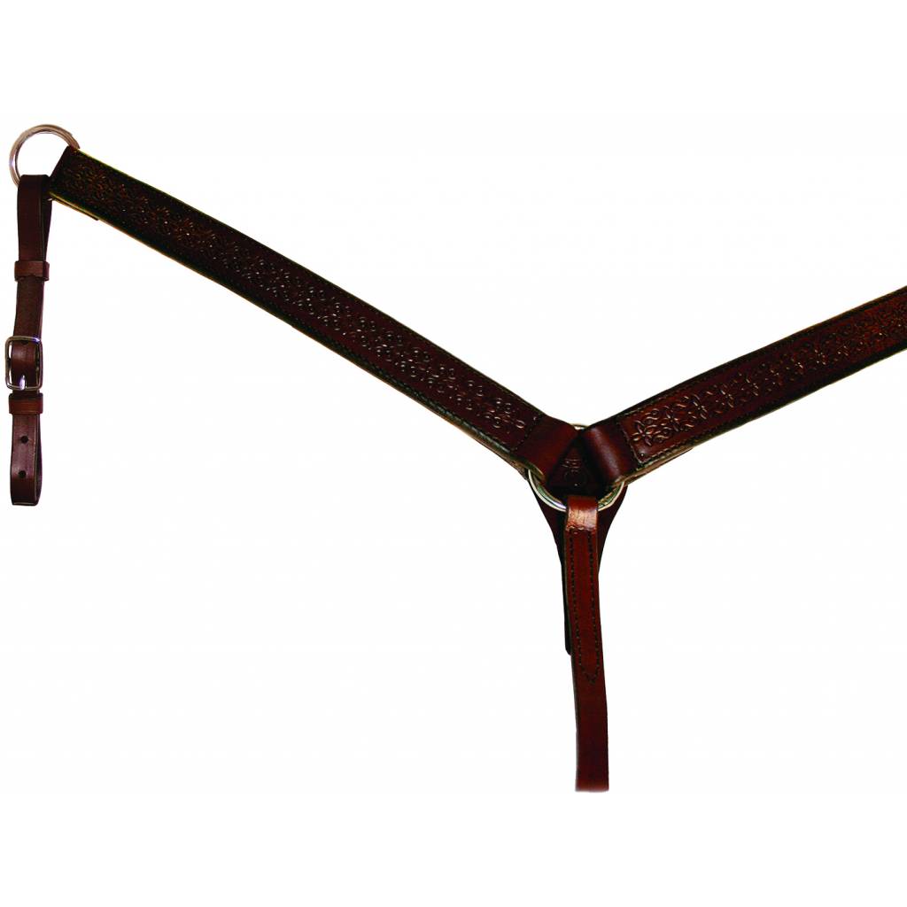 Circle Y Straight Border Tool Breast Collar