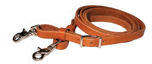 4715-0004 Circle Y Brass Harness Leather Contest Rein sku 4715-0004