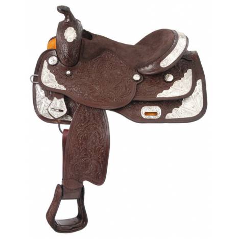 Tough-1 Seven Oaks Silver Show Saddle Wide Tree/Draft Cross Package