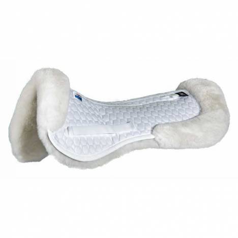 E.A. Mattes Platinum Dressage Half Pad with Front & Rear Sheepskin Trim