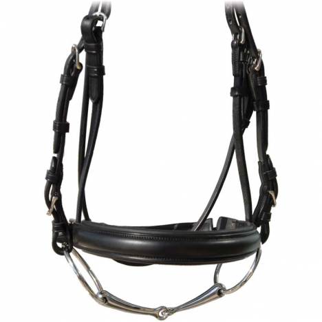 Vespucci Plain Raised Noseband with Crank