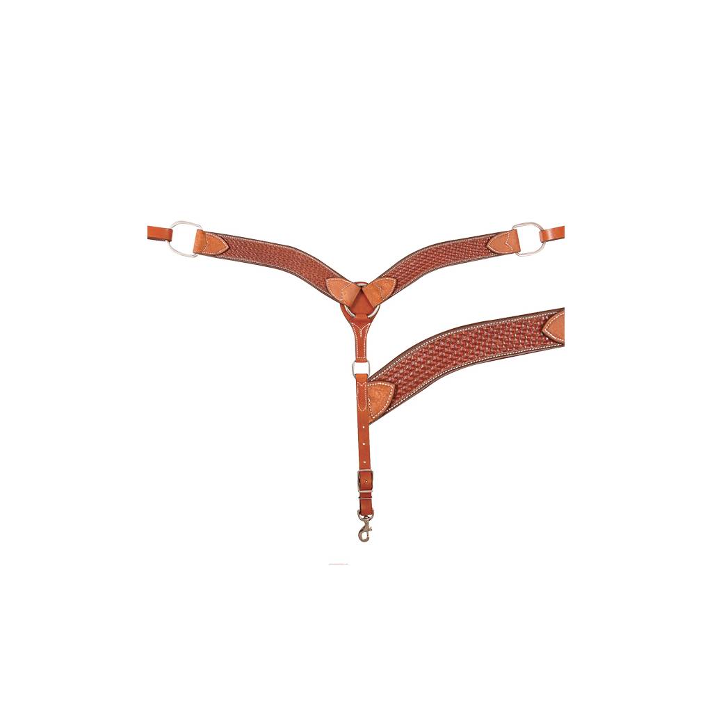 Cashel 2" Breast Collar - Chestnut Basket