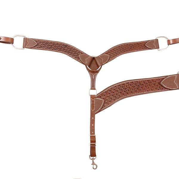 5-722076 Cashel 2 Breast Collar - Chocolate Weave sku 5-722076