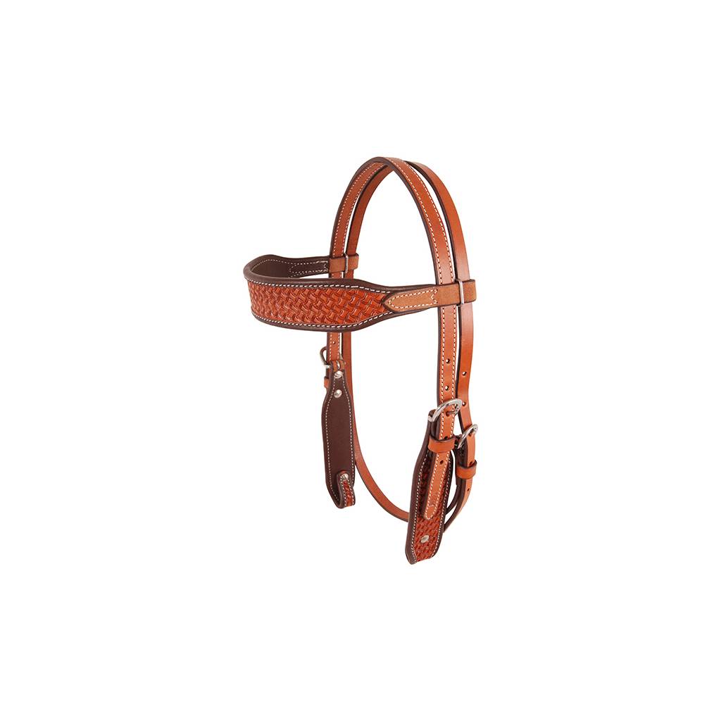 Cashel Browband Headstall - Chestnut Basketstamp