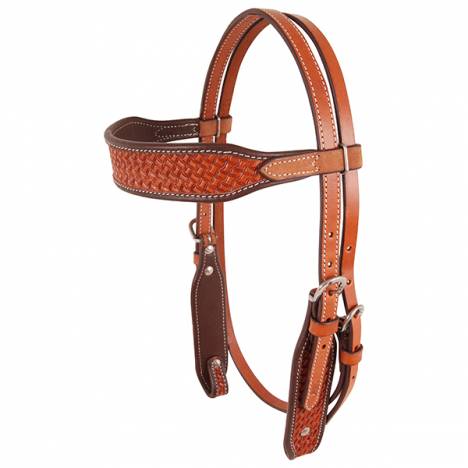 Cashel Browband Headstall - Chestnut Basketstamp