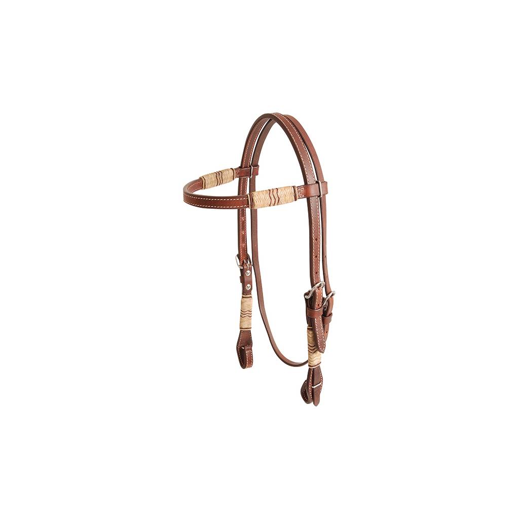 Cashel Browband Headstall - Rawhide Trim