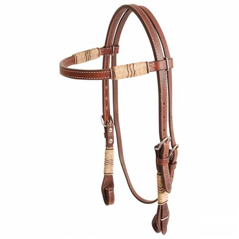 Cashel Browband Headstall - Rawhide Trim