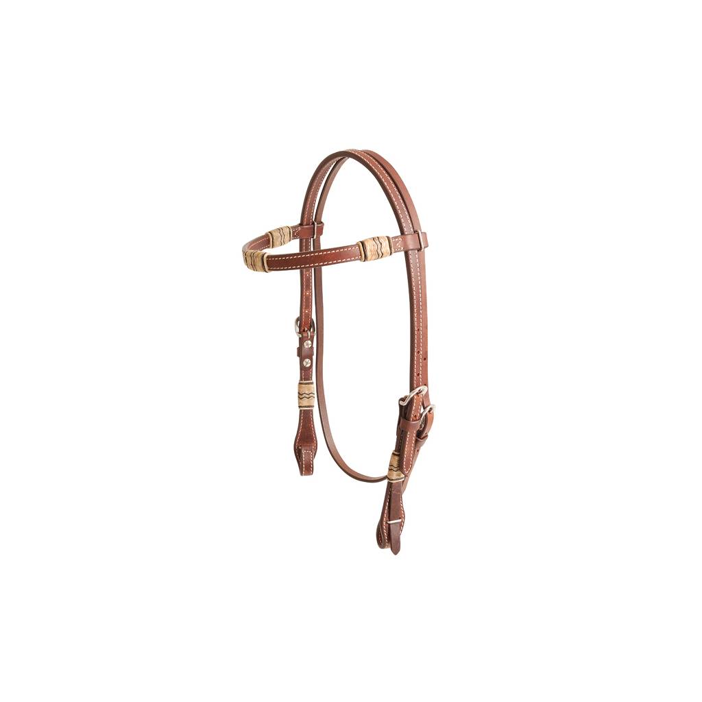 Cashel Browband Headstall - Rawhide Inlay