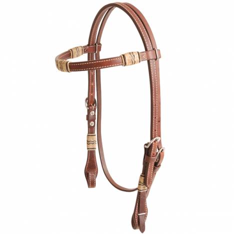 Cashel Browband Headstall - Rawhide Inlay