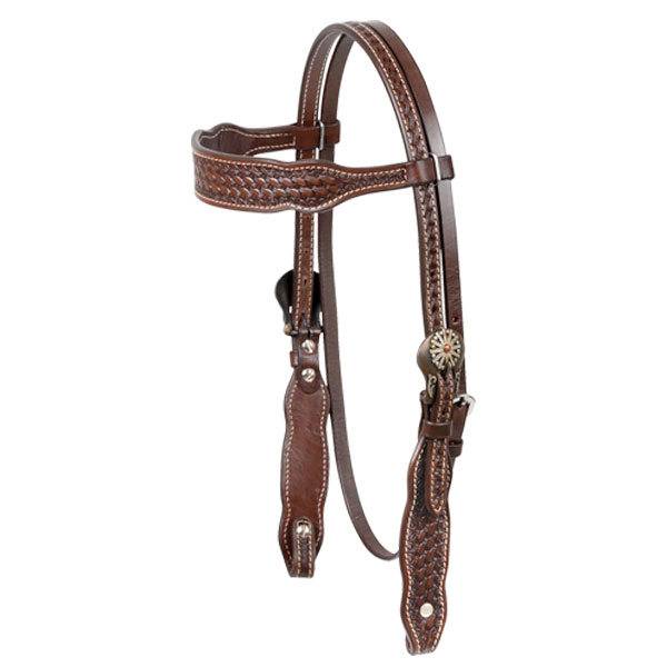 Cashel Browband Basket Headstall with Conchos