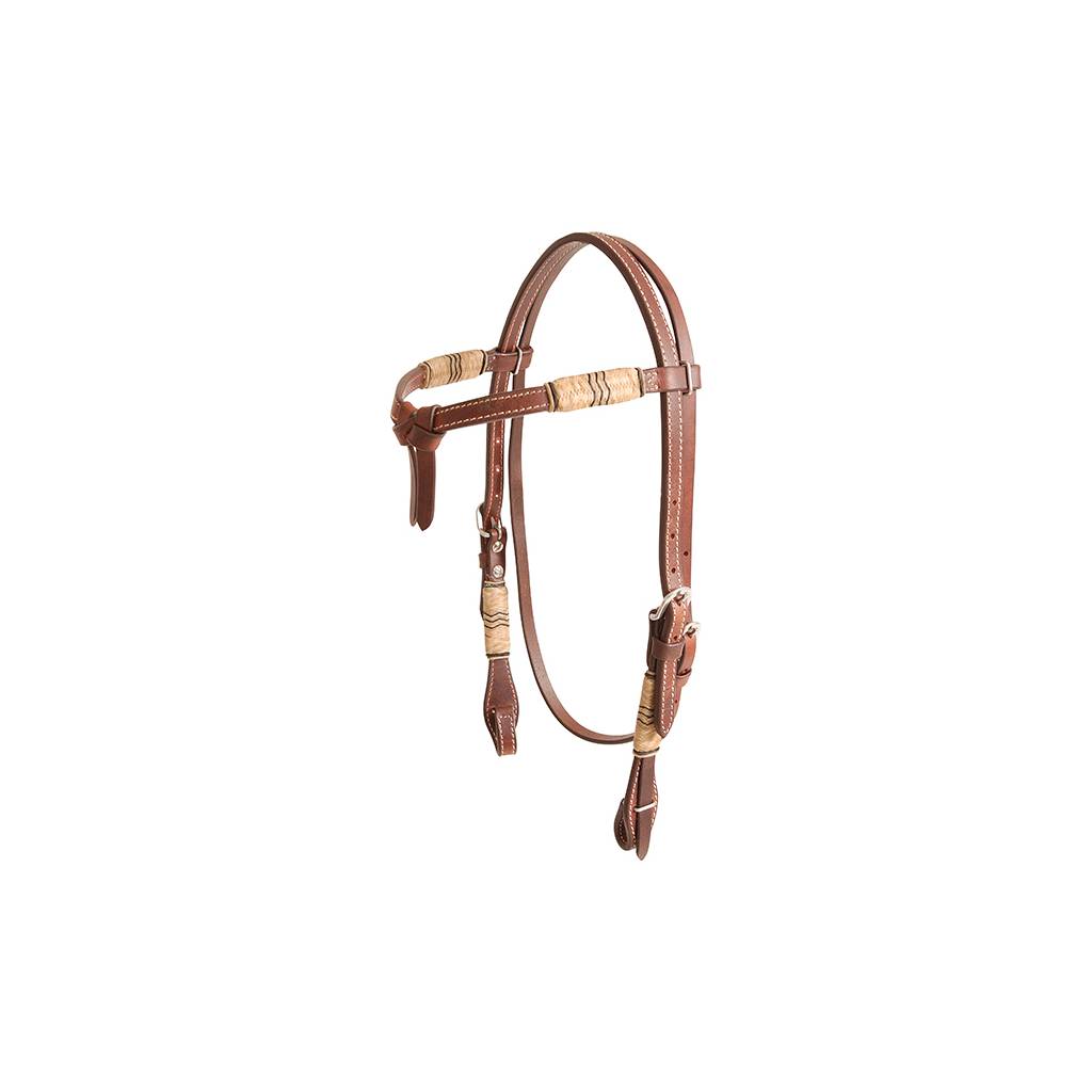 Cashel Tiefront Rawhide Trimmed Browband Headstall