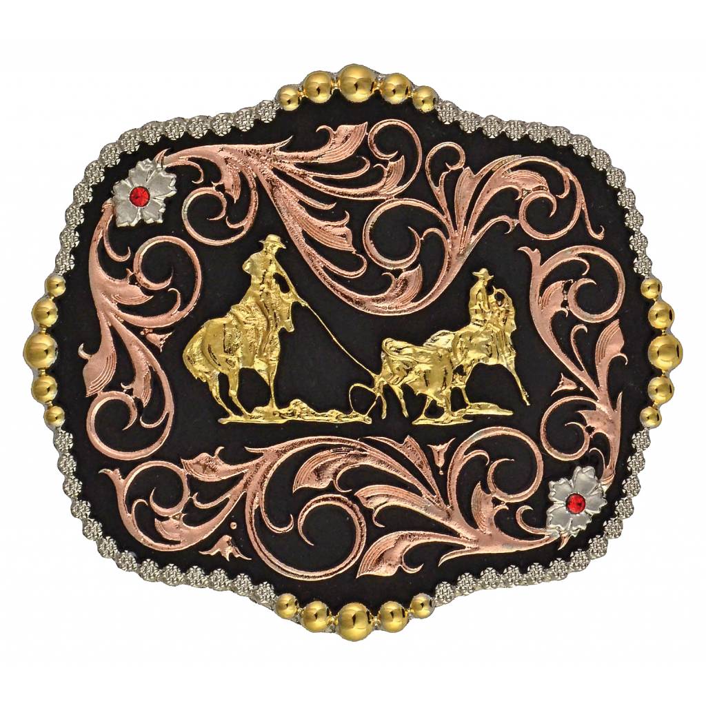 Montana Silversmiths Team Ropers Traditional Attitude Buckle