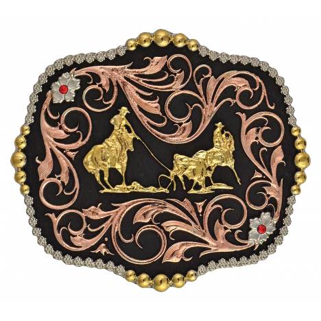 Montana Silversmiths Team Ropers Traditional Attitude Buckle