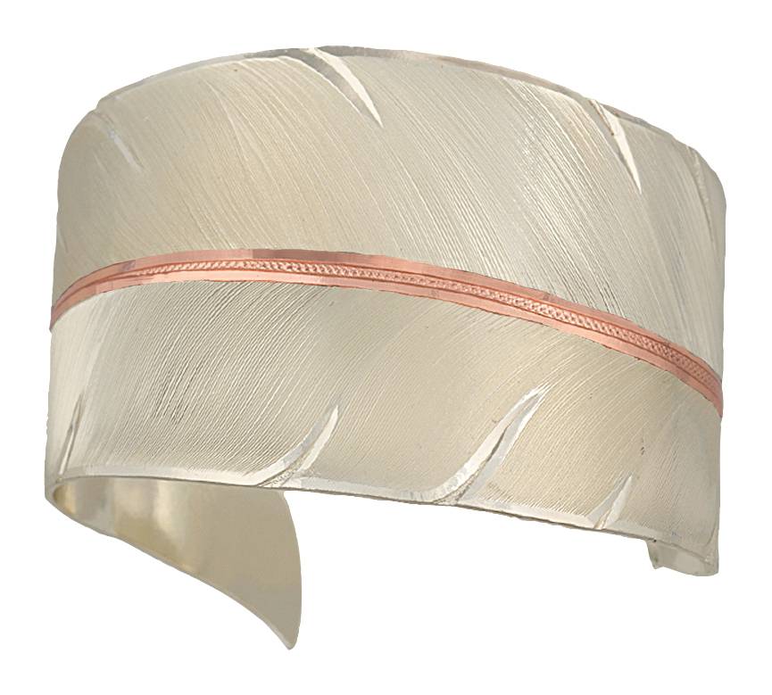 Montana Silversmiths To Fly With Strength And Grace Feather Cuff Bracelet