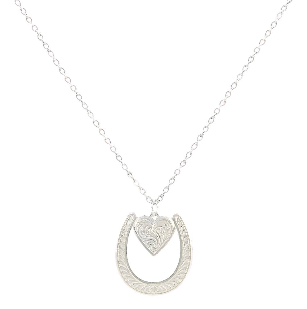 5-722740 Montana Silversmiths RiderS Heart Necklace sku 5-722740