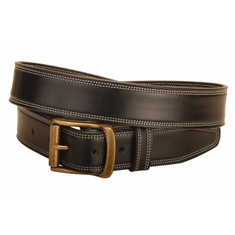 Tory Leather Double Edge Stitched Leather Belt