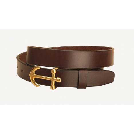 Tory Leather Anchor Buckle Strap Leather Belt