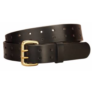 Tory Leather Double Tongue Leather Belt with  Double Holes