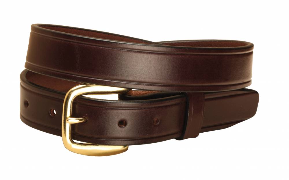 TORY LEATHER 1 1/4 Plain Belt with Brass | EquestrianCollections