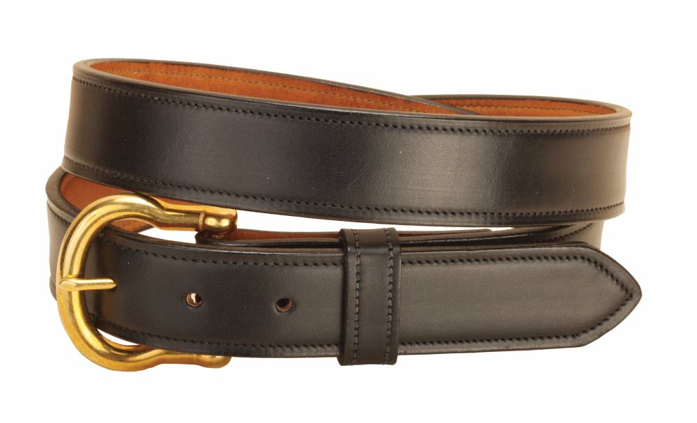 TORY LEATHER 1 1/4 Double & Stitched Belt | EquestrianCollections