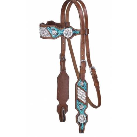 Silver Royal Ashton Browband Headstall