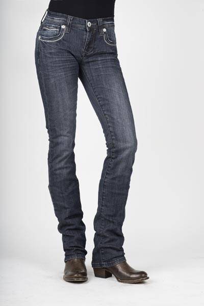 Stetson 541 Fit Stovepipe Jeans - Ladies - Light Wash