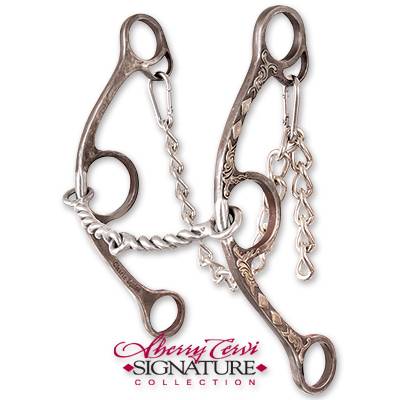 Classic Equine Cervi Twisted Wire Snaffle Diamond Long Shank