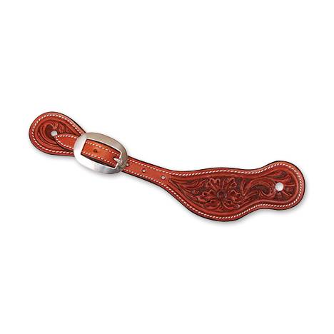 Martin Alpine Flower Tooled Spur Strap