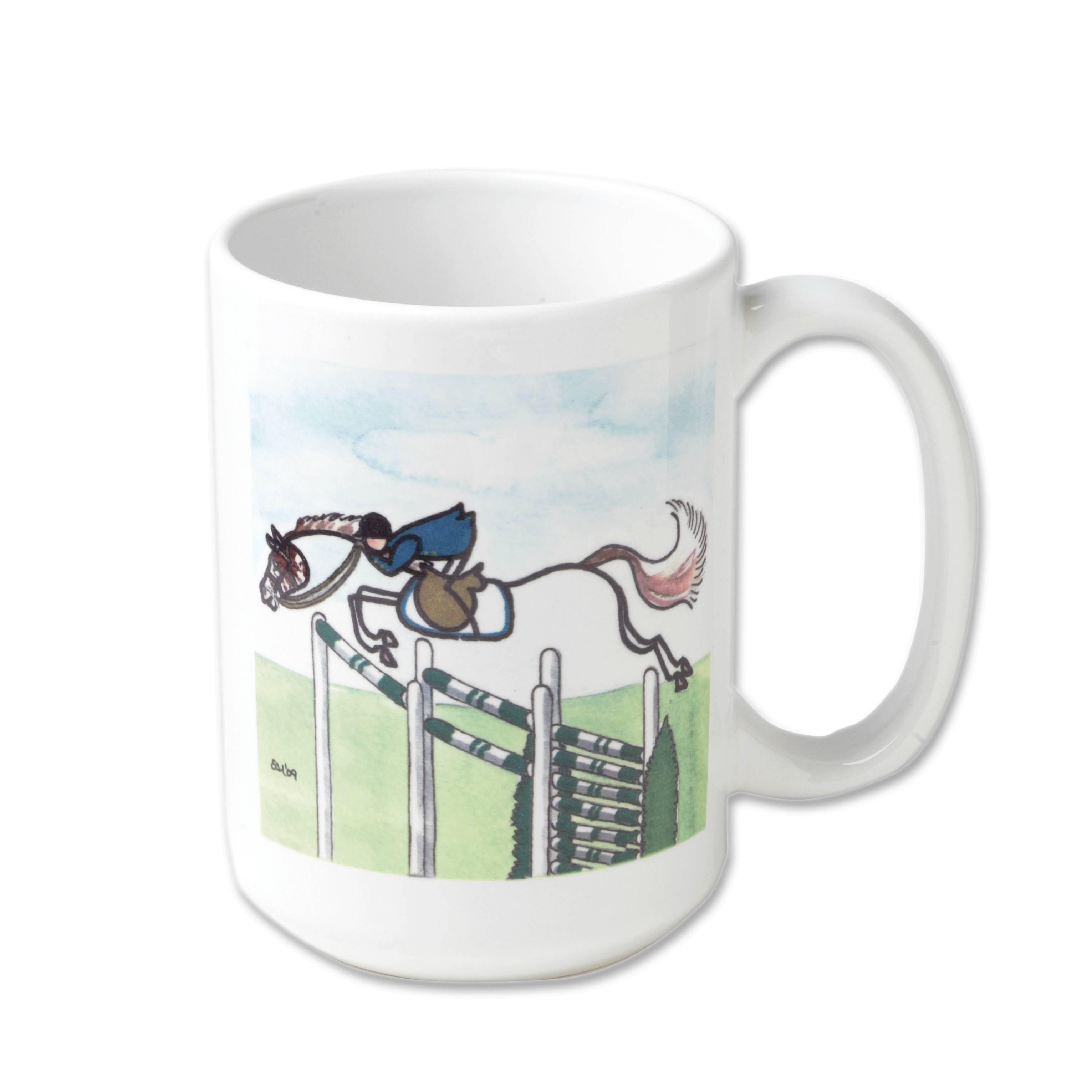 Kelley Stick Horse Mug - Green Triple Jump