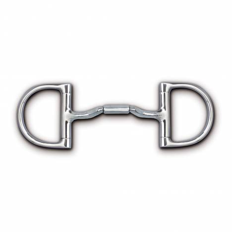 Myler Level 2-3 English Pony Dee Forward Tilt Ported Barrel Bit with o Hooks