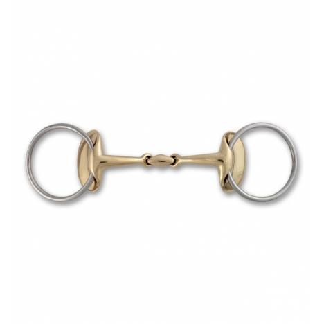 Stubben Steeltec Golden Wings Double Joint Snaffle Bit