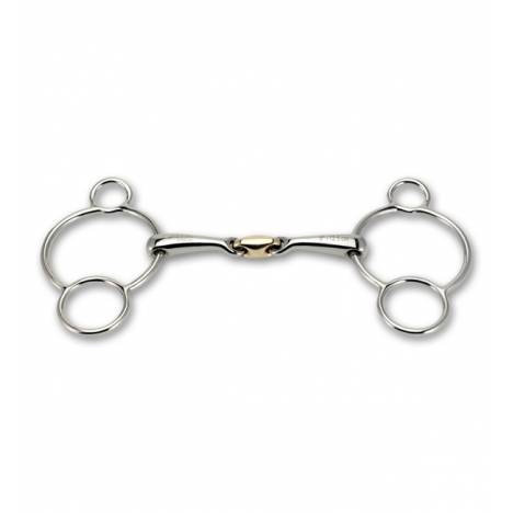 Stubben 3 Ring Gag Bit with Sweet Copper Link