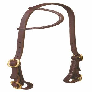 Weaver Working Cowboy Sliding Ear Headstall with Buckle Bit Ends