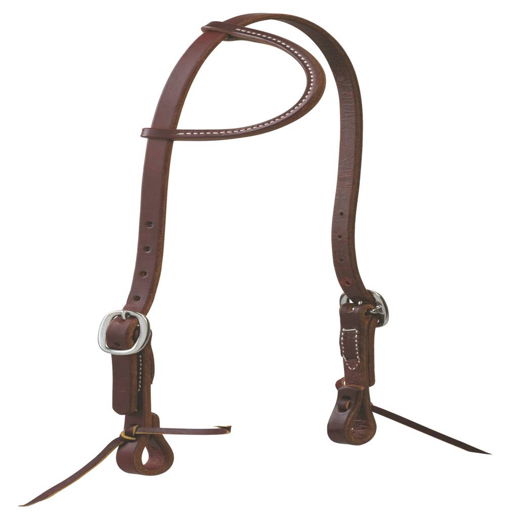 Weaver Working Cowboy Sliding Ear Headstall with Tie Ends