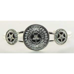 Western Edge Jewelry Crystal Star Concho Bracelet