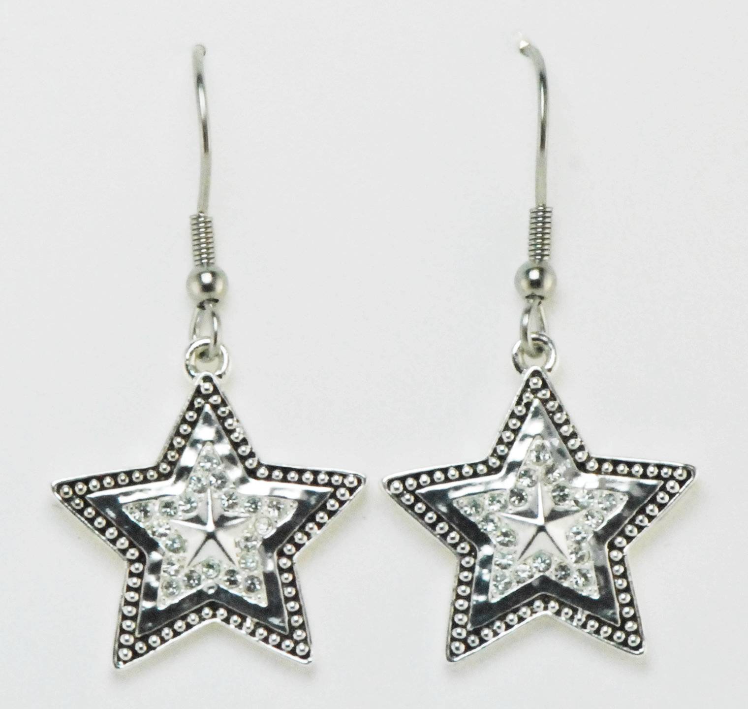 5-795711 Western Edge Jewelry Crystal Star Earrings sku 5-795711