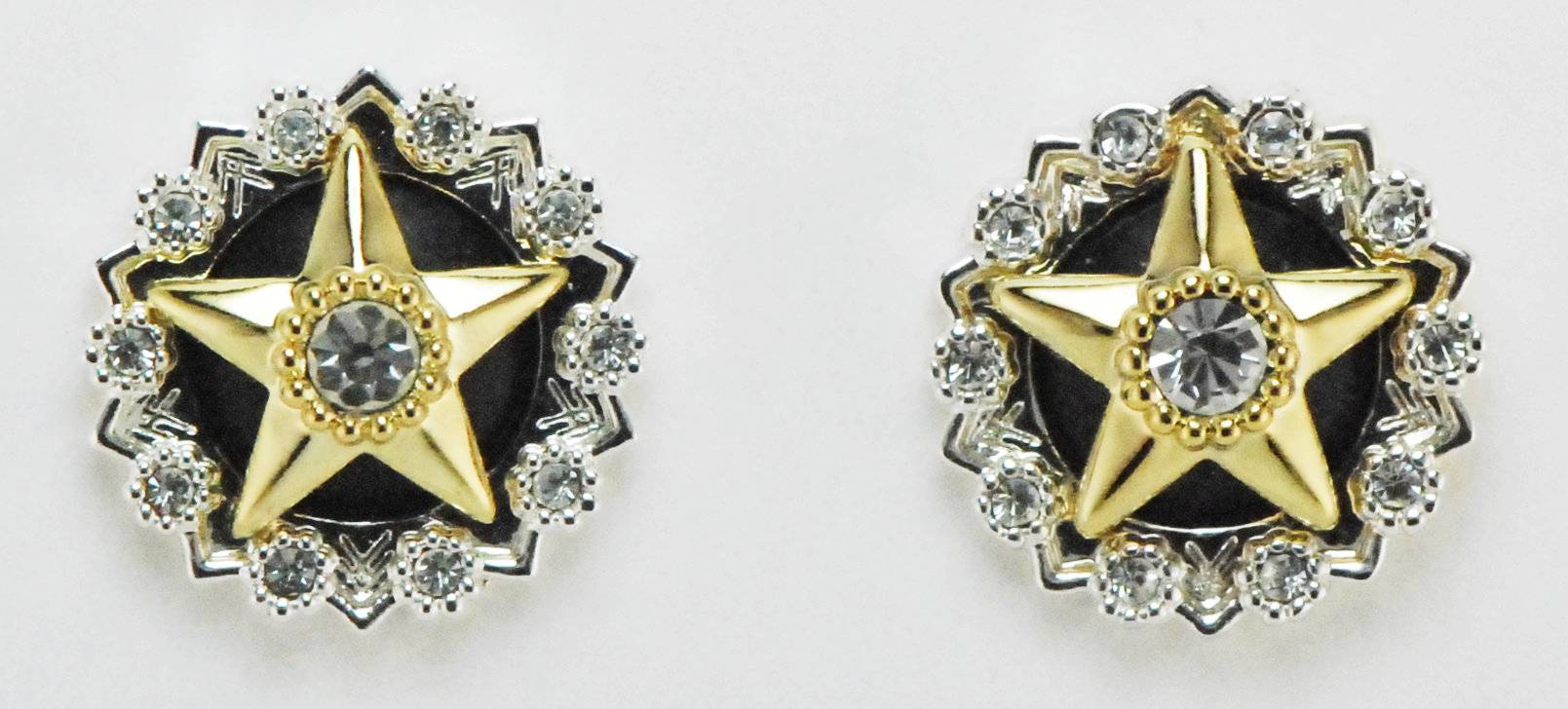 Western Edge Jewelry Crystal Center Star Earrings