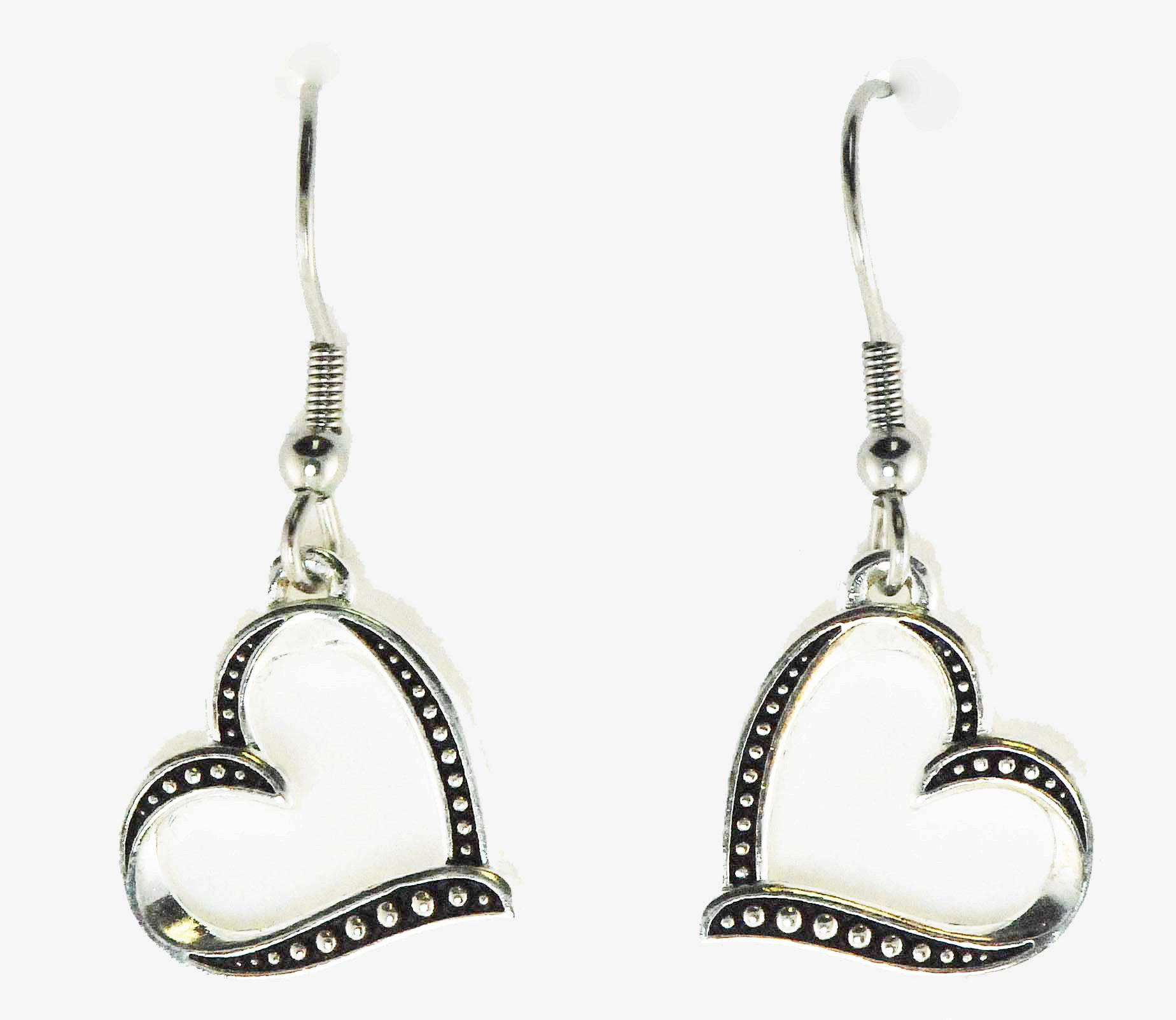 5-795722 Western Edge Jewelry Side Heart Earrings sku 5-795722