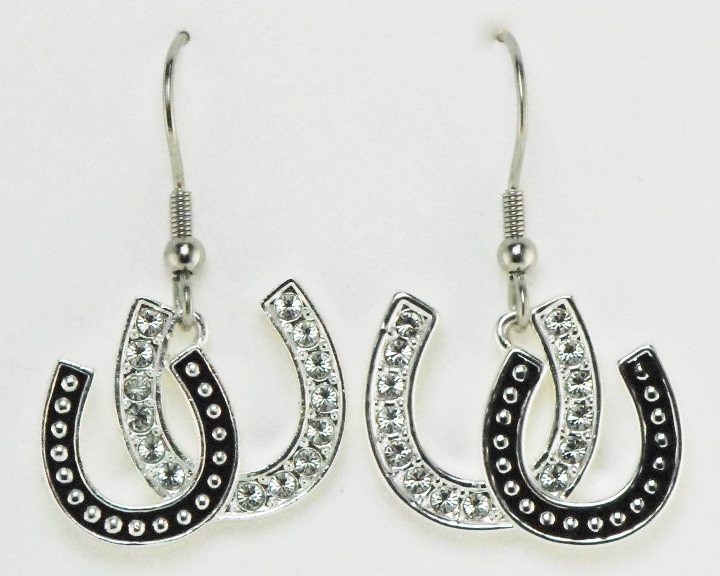 Western Edge Jewelry Double Horseshoe Earrings