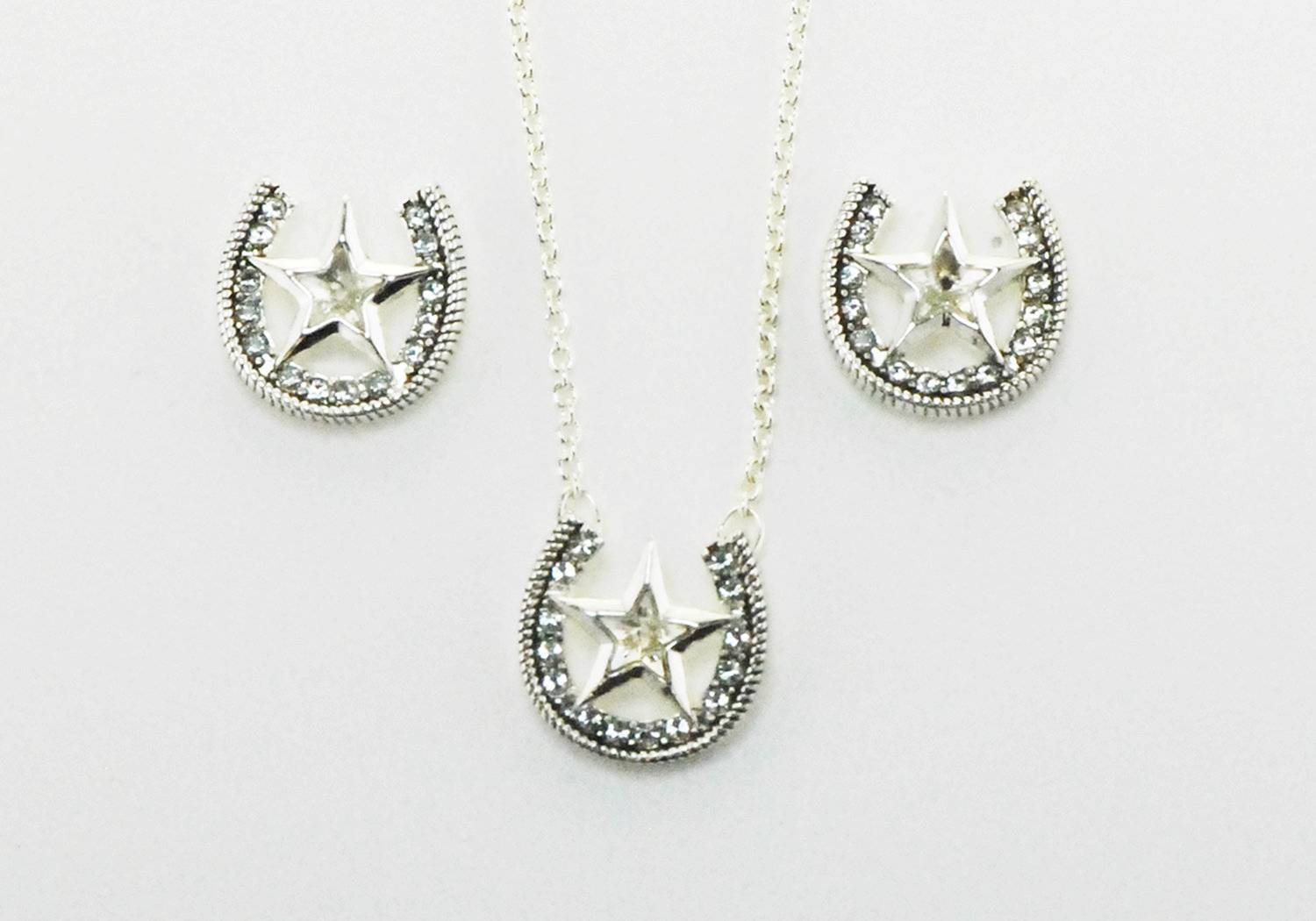 Western Edge Jewelry Star & Horseshoe Jewlery Set