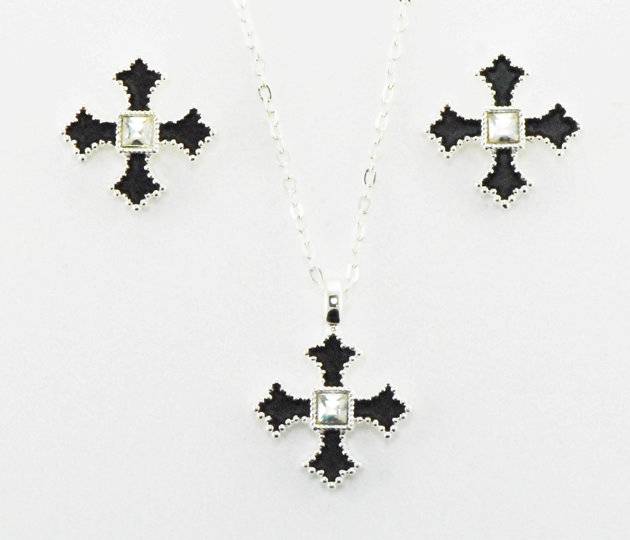 5-795742 Western Edge Jewelry Filled Cross Jewelry Set sku 5-795742