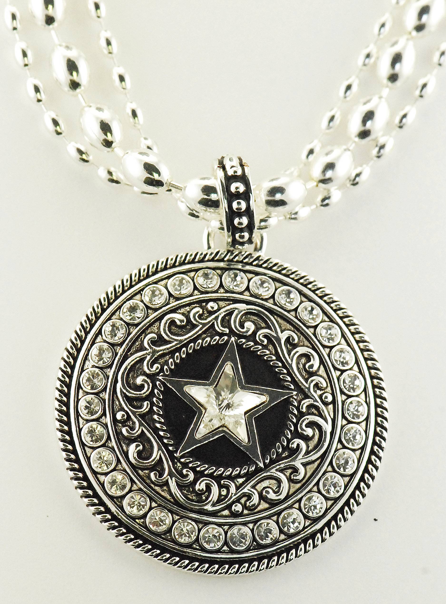 Western Edge Jewelry Necklace Crystal Star Concho