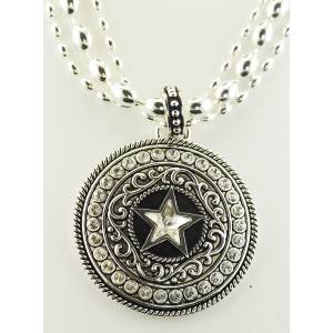 Western Edge Jewelry Necklace Crystal Star Concho